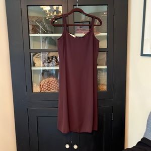 Vintage Armani slip dress. Deep burgundy (almost passes for brown).